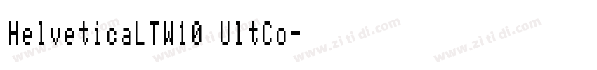 HelveticaLTW10 UltCo字体转换
